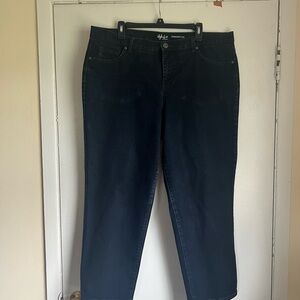 Style & Co. Women's Dark Blue Straight Leg Jeans Size 18WP